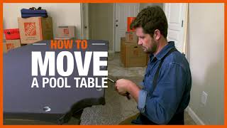 How to Move a Pool Table  The Home Depot [upl. by Itagaki]