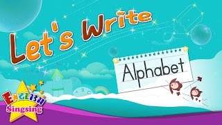 Lets Write  Alphabet A to Z  How to Write abc for kids [upl. by Weinshienk620]