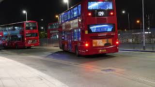 London Buses at Night North Greenwich 19th September 2020 [upl. by Becka685]