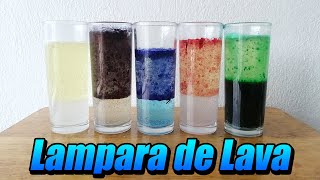 Experimento 5 Formas de hacer una lampara de lava [upl. by Newbill]