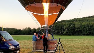 Heißluftballon Aufbau amp Start  Landung amp Abbau  2018 [upl. by Pam693]