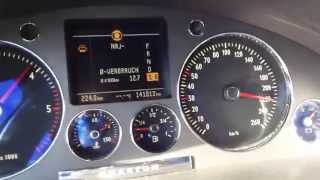 VW Phaeton 30 tdi 225hp acceleration 0220kmh [upl. by Kavita]