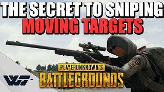 GUIDE The SECRET to sniping MOVING TARGETS Kar98k  M24  PUBG [upl. by Nelsen]