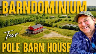 DIY Barndominium Homes Pole Barn House on 25 ac Post Frame house  Living within your means [upl. by Lenna]