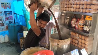 Famous Hyderabadi Irani Chaiwala  Over 16 Flavors of Tea  Indian Street Food [upl. by Ferrand]