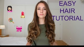 LOOSE CURLS USING HAIR STRAIGHTENER  TUTORIAL [upl. by Bartram]