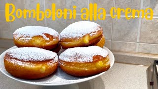 Bomboloni alla crema FACILISSIMI da preparare youtube pastry [upl. by Dalia670]