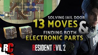 Resident Evil 2  Solving the Jails Electronics in 13 Moves How to find Electronic Parts [upl. by Niuqauj119]