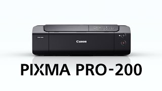 Introducing the Canon PIXMA PRO200 13” Professional Inkjet Printer [upl. by Eelirrem333]