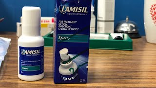 Lamisil AT 1 spray terbinafine hydrochloride [upl. by Kcirted933]