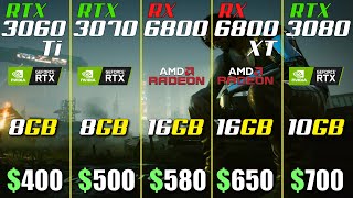 RTX 3060 Ti vs RTX 3070 vs RX 6800 vs RX 6800 XT vs RTX 3080 [upl. by Gnot]