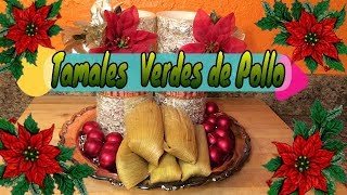 Como Hacer Tamales verdes de pollo [upl. by Eceirahs]