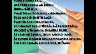 Amhrán na bhFiann in Irish Gaelic with the WORDS [upl. by Rao751]