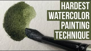 Watercolor Blending and Edge Control Technique  Tutorial [upl. by Lejeune39]