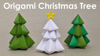 Origami Tutorial Christmas Tree Carlos Bocanegra [upl. by Mellette]