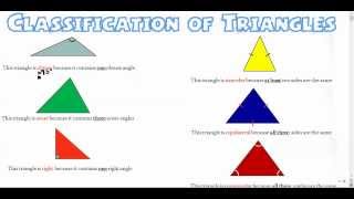 Classification of Triangles [upl. by Kanter]