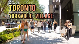 YORKVILLE Village Walking Tour Downtown Toronto Canada 4K [upl. by Pell]