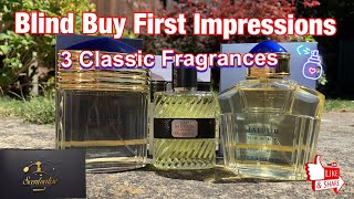 Blind Buys First Impressions of 3 Classic Fragrances Boucheron Jaipur and Eau Sauvage Parfum [upl. by Sucramrej]