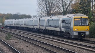 Trains at Leamington Spa CHML  11124 [upl. by Eleph309]