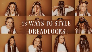 How to style your DREADLOCKS  synthetic dreadlock extensions [upl. by Aihseuqal]