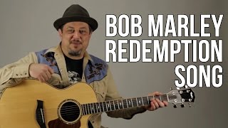 Redemption Song  Acoustic Guitar Lesson  Bob Marley  How to Play on Guitar [upl. by Airdnna157]