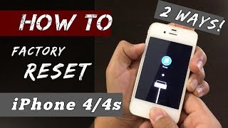 HOW to Hard Reset iPhone 44S Works in 2021 [upl. by Airlia]