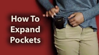 How to Make Jeans Pockets Deeper DIY Sewing Tutorial [upl. by Ademla]