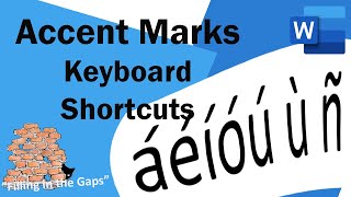 How to easily type accent marks over letters in MS Word  using the Keyboard [upl. by Deth]