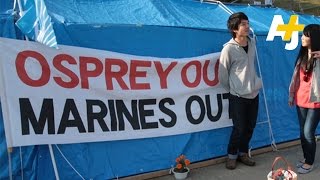 Japans Okinawans Tell US Marines To Go Home [upl. by Gustin464]