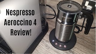 Nespresso Aeroccino 4 Milk Frother Review  Worth upgrading from the Aeroccino 3 [upl. by Nyletak]