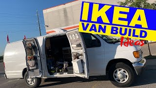 Building Out Your Campervan At Ikea  Cheap Van Build Ideas [upl. by Lauer17]