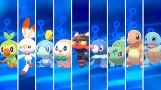 Pokémon Sword amp Shield  All Starters Evolutions [upl. by Yclehc917]