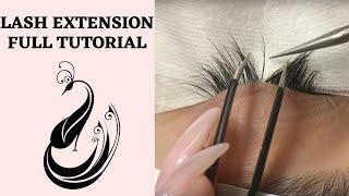 Eyelash Extensions 101  Full Tutorial on Application [upl. by Navetse919]