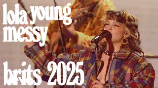 Lola Young  Messy Live from The BRIT Awards 2025 [upl. by Talie]