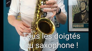 Cours de SAXOPHONE  Toutes les NOTES   la gamme chromatique [upl. by Avictor]