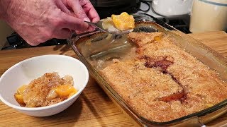 Super Easy Peach Cobbler [upl. by Steffy]