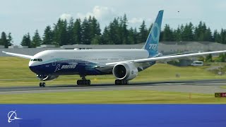 Boeing 777X First Taxi Test [upl. by Geldens]