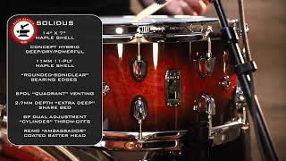 Mapex Black Panther Solidus Snare  Product Overview [upl. by Maddie]