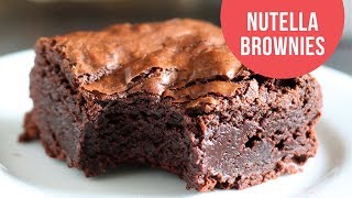 LEGENDARY Nutella Brownies [upl. by Yttam]