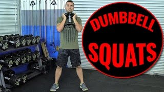 How To Squat Better With Dumbbells [upl. by Annayk405]