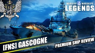 WoWS Legends  Gascogne  Premium Ship Review [upl. by Eisyak918]