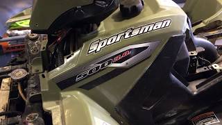 Polaris Sportsman 500 HO Wont Start  Flashing Hot  Pt1 [upl. by Mccowyn705]