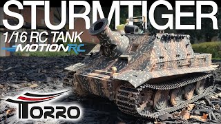 Torro German Sturmtiger 116 Scale RC Tank  Motion RC Overview [upl. by Takara517]