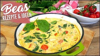 Lachs Spinat Frittata Rezept  Mediterrane Küche [upl. by Ayel214]