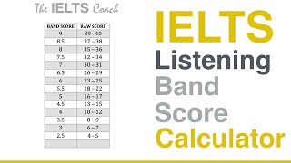 IELTS Listening Band Score Calculator [upl. by Anitel]