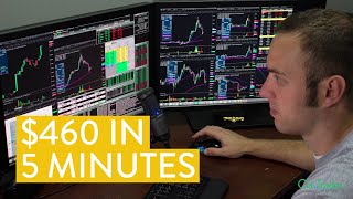 LIVE Day Trading  How I Made 460 in 5 Minutes from start to finish [upl. by Piotr333]