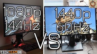 1080p 144Hz VS 1440p 60Hz  Tech FAQs [upl. by Fredric]