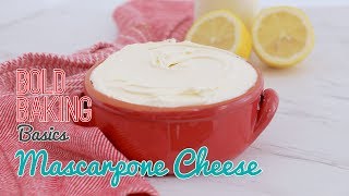 How to make Homemade Mascarpone Italian Cream Cheese Recipe [upl. by Ryon]