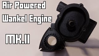 3D Air Powered Wankel Rotary Engine MkII Major Improvements [upl. by Ridinger748]