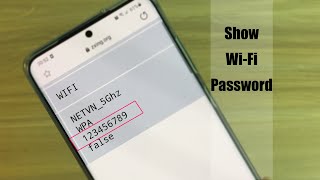 How to show WiFi Password using your Phone  NETVN [upl. by Rochette882]